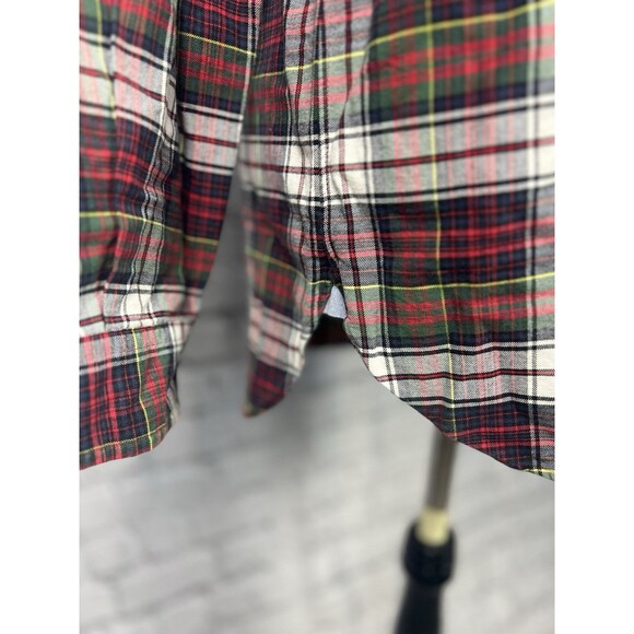 Ralph Lauren Men M Oxford Button Down Light Flannel Shirt Multicolor Plaid - Picture 6 of 7
